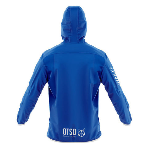 Waterproof Jacket - Electric Blue &amp; White