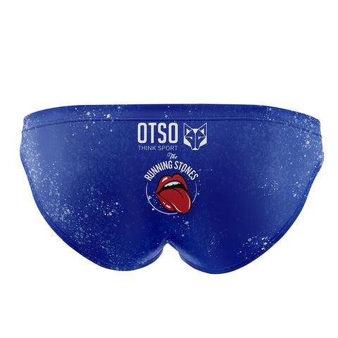 Men's swim briefs - Running Stones Blue