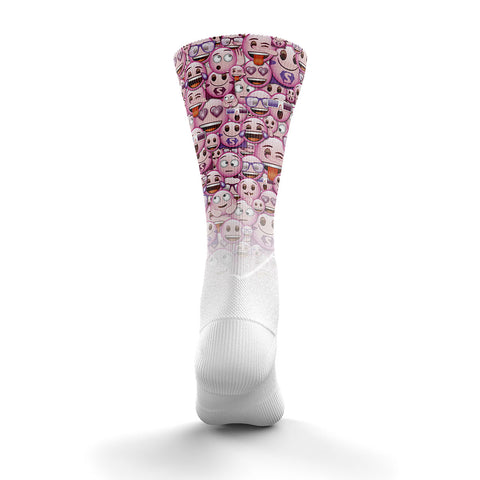 Sublimated Socks - Emoji Classic Pink