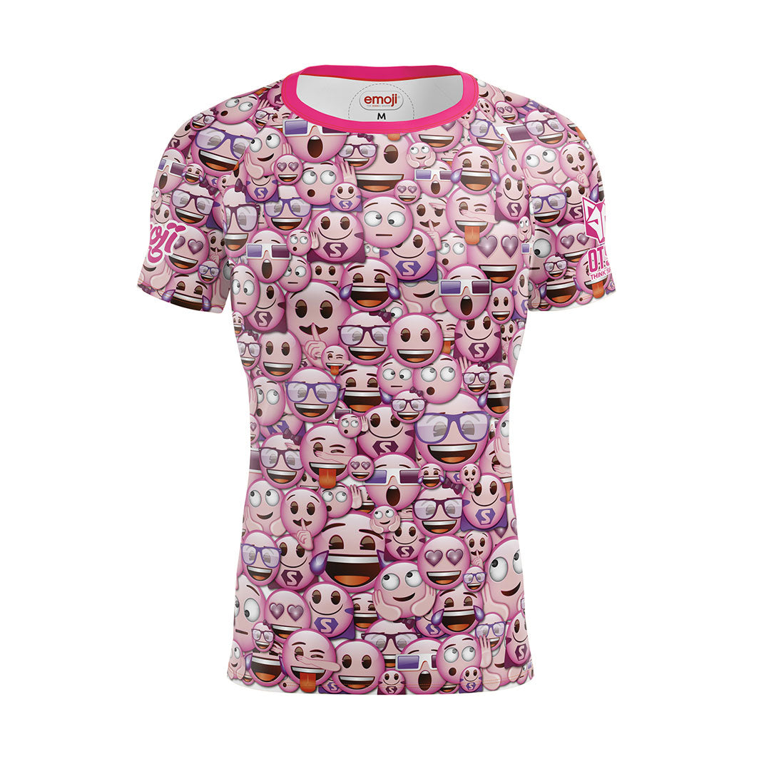 Camiseta manga corta hombre - Emoji Classic Pink