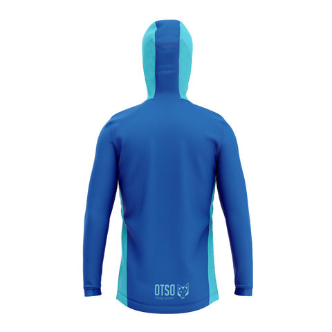 Unisex sport hoodie - Electric Blue &amp; Light Blue