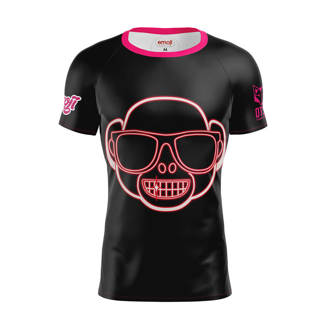 Men's short sleeve t-shirt - Emoji Monkey Neon