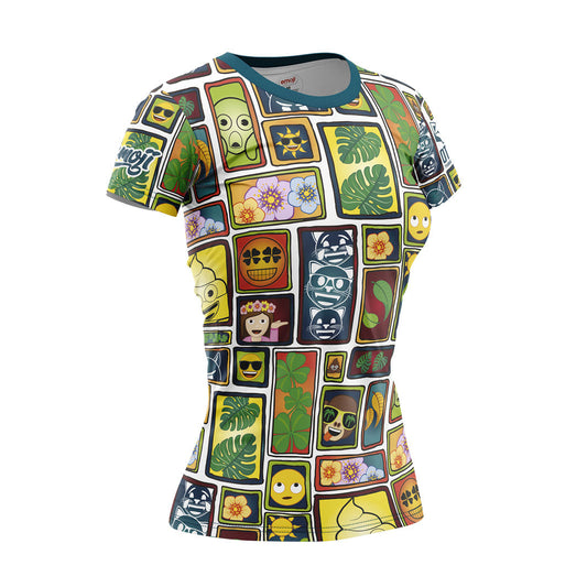 Women's short sleeve t-shirt - Emoji Portrait