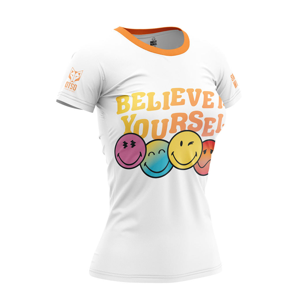 Women's short sleeve t-shirt - SmileyWorld Believe