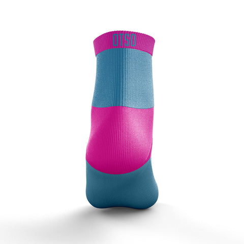 Multisport Low Cut Socks - Light Blue &amp; Pink