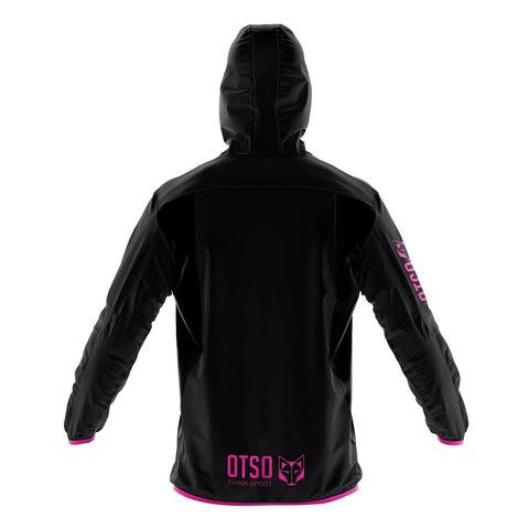 Waterproof Jacket - Black &amp; Fluo Pink