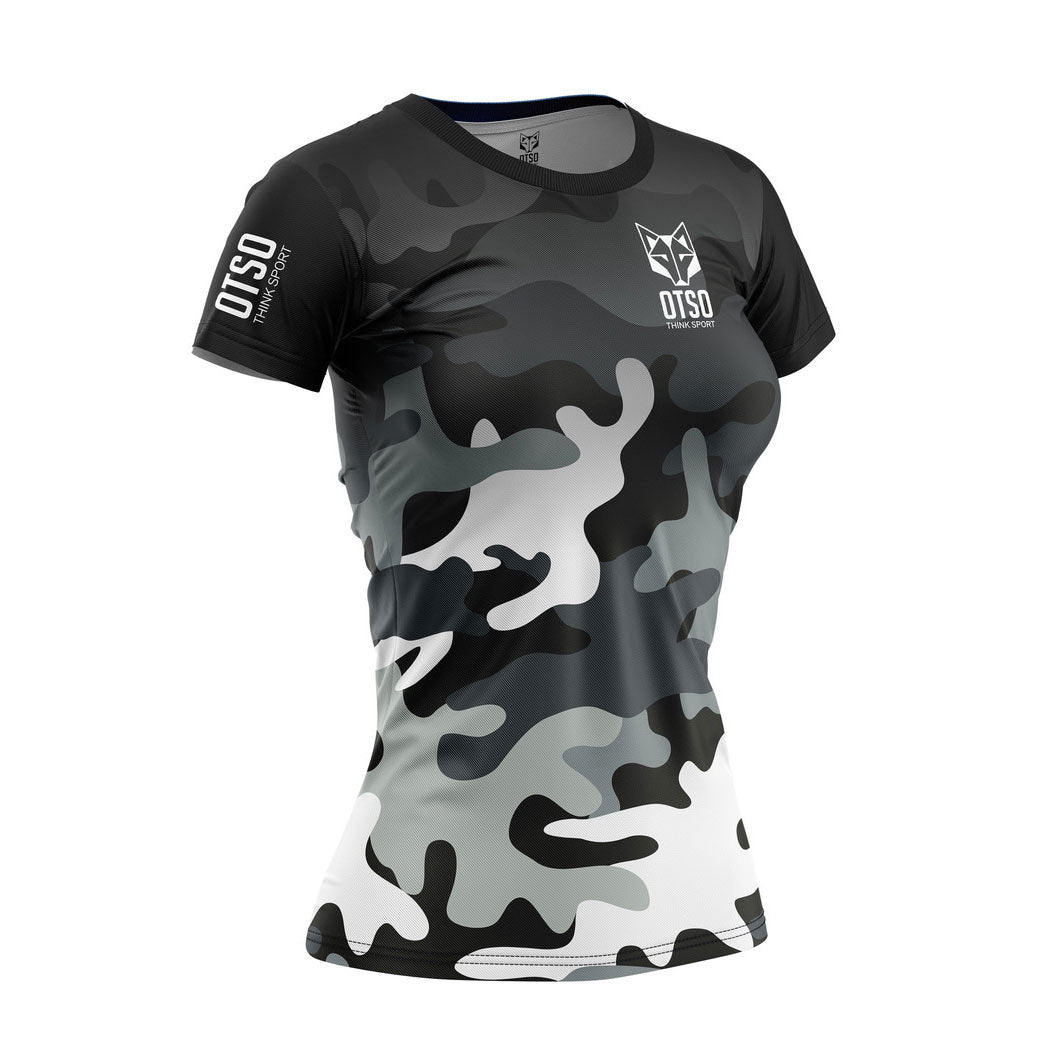 Camiseta manga corta mujer - Camo Grey