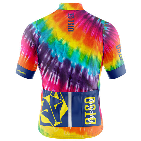 Maillot de ciclismo manga corta hombre - Tie-Dye