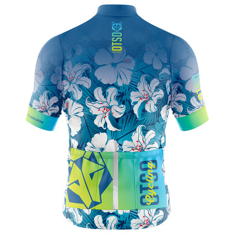 Maillot de ciclismo manga corta hombre - Flowers
