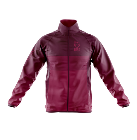 Men's Winter Cycling Jacket - Burgundy