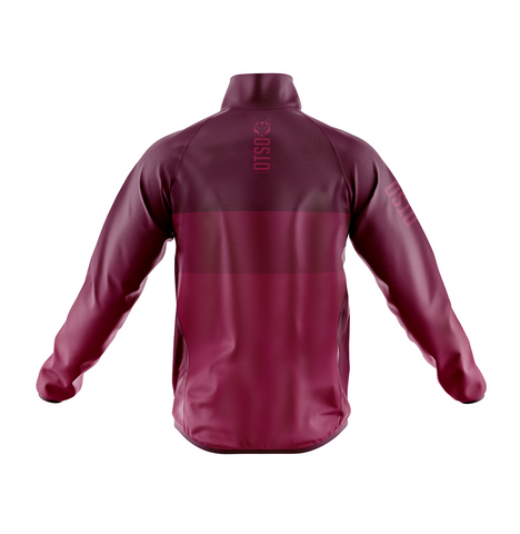 Men's Winter Cycling Jacket - Burgundy