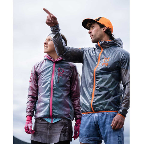 Waterproof Jacket - Black &amp; Fluo Orange