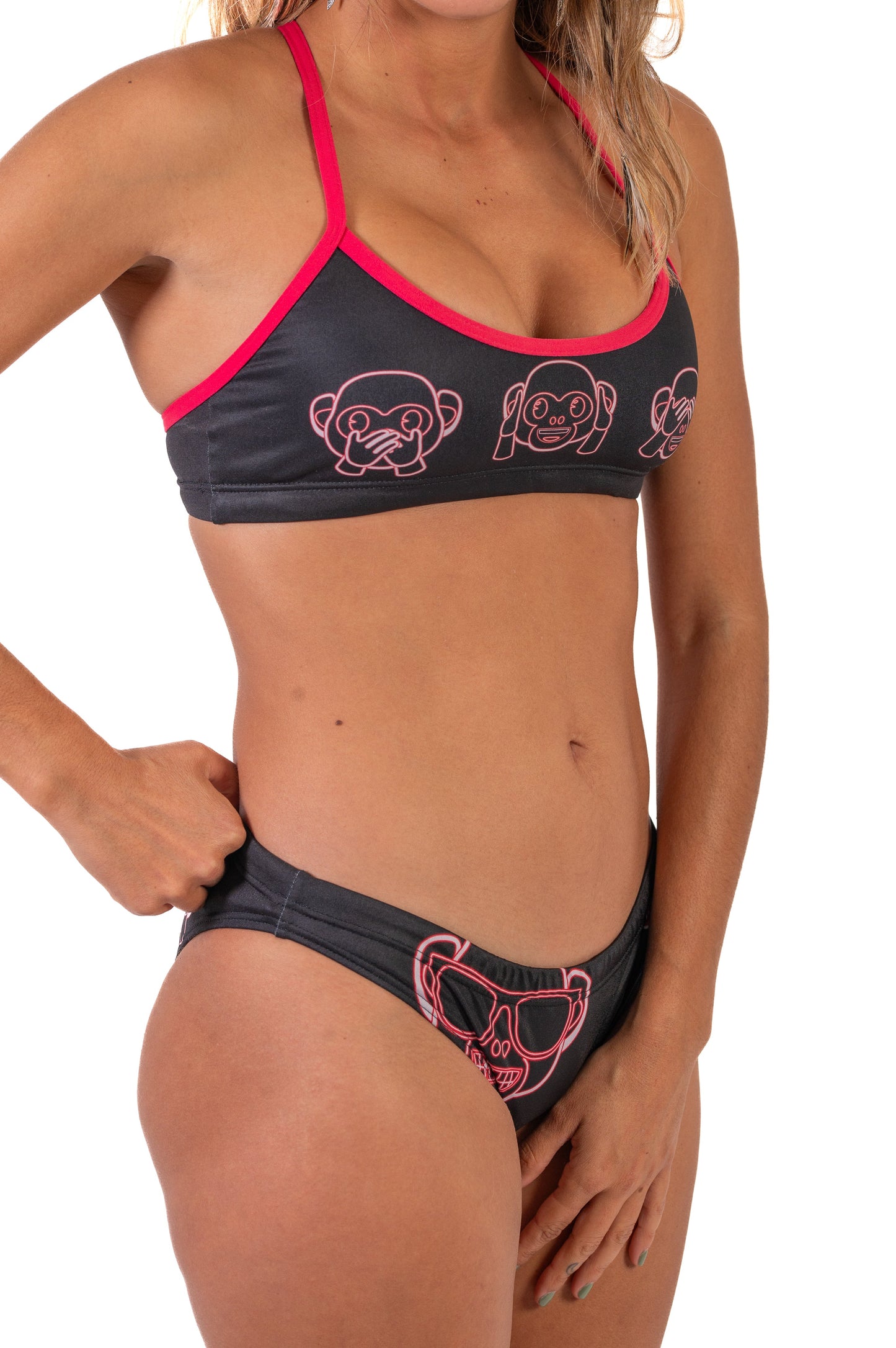 Bikini - Emoji Monkey Neon
