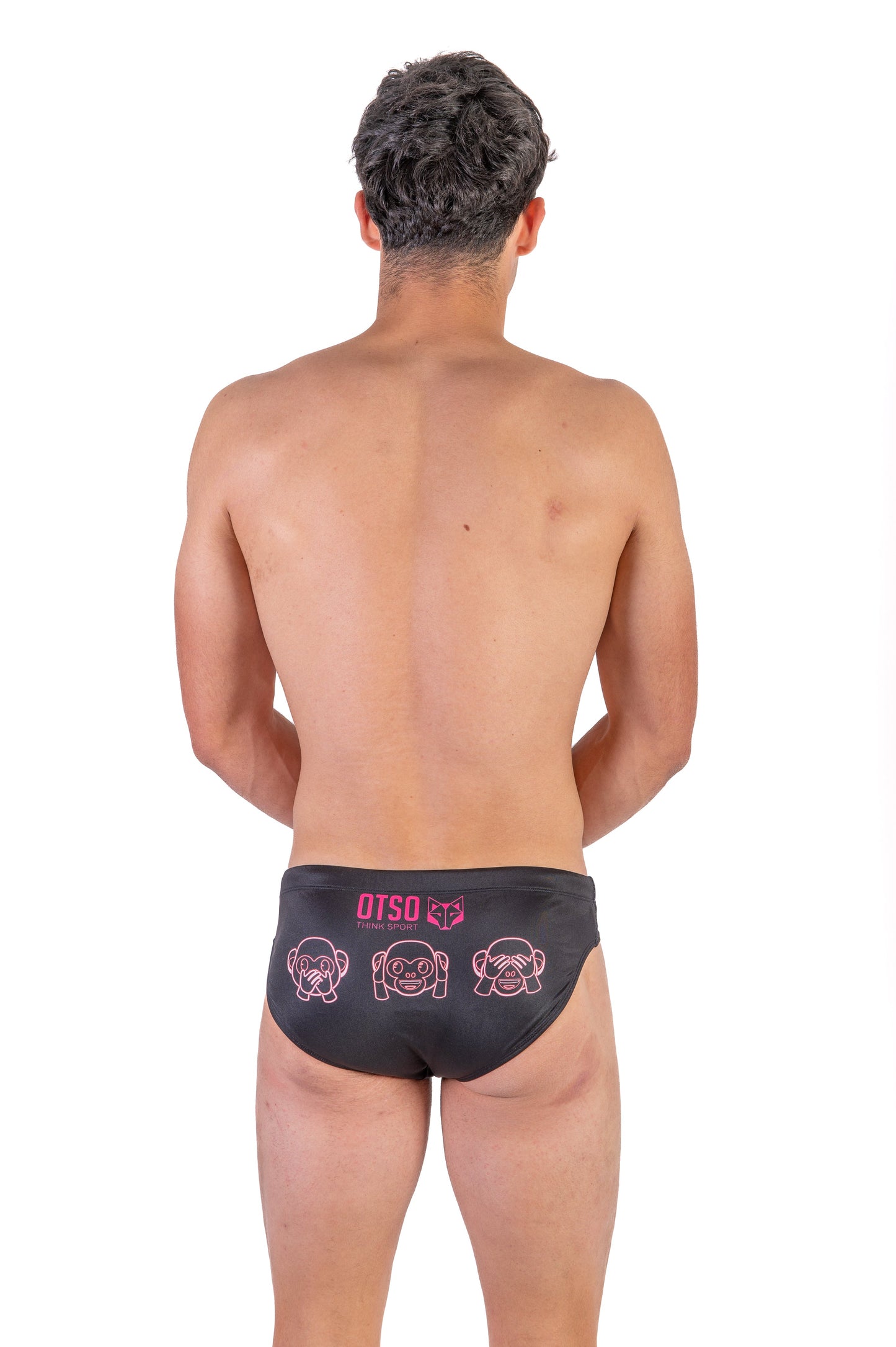 Bañador slip hombre - Emoji Monkey Neon