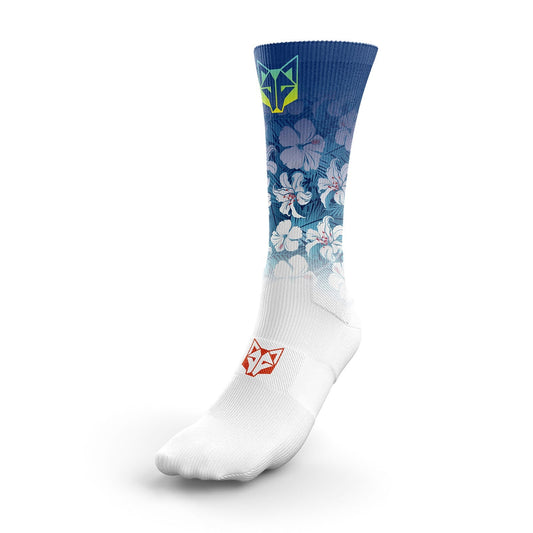 Sublimated Socks - Swim Bike Run Flower