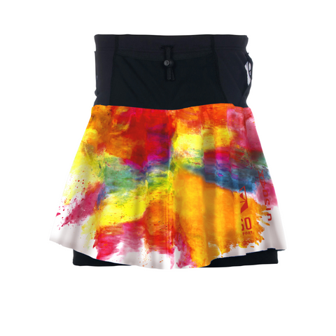 Women's skirt - Light Blue &amp; Fluo Pink