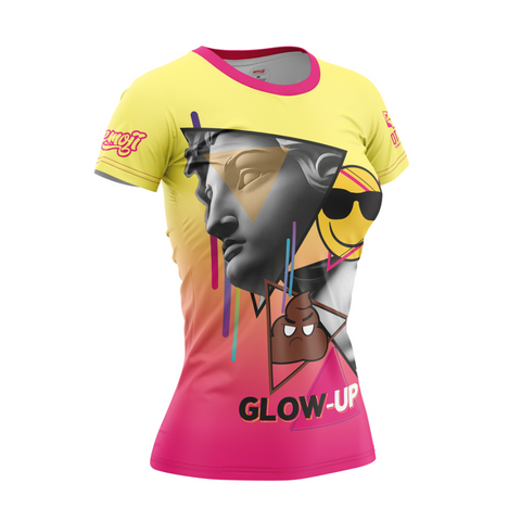 Women's short-sleeved T-shirt - Emoji Glow-Up