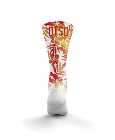 Sublimated Socks - Floral Orange