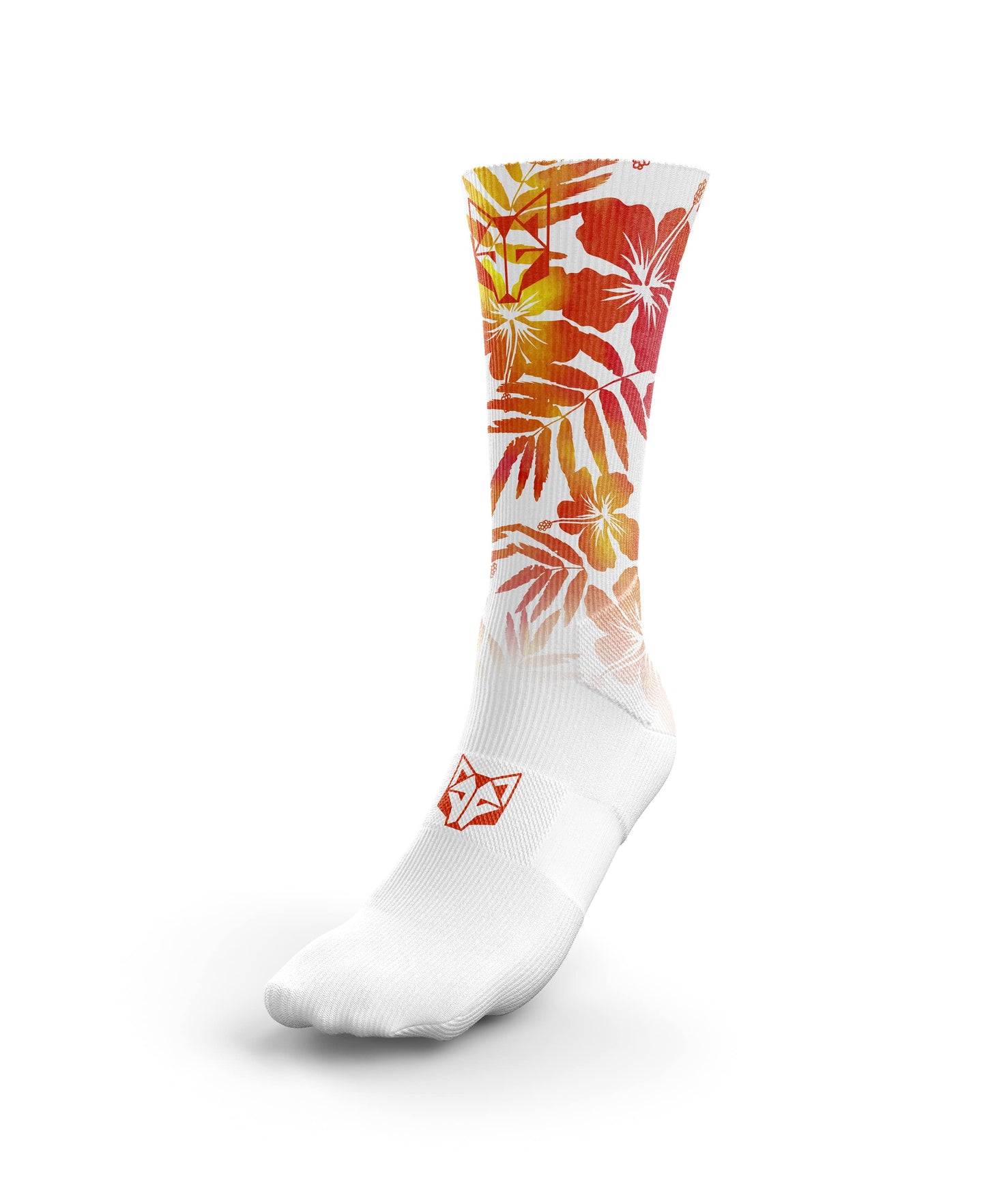 Calcetines Sublimados - Floral Orange