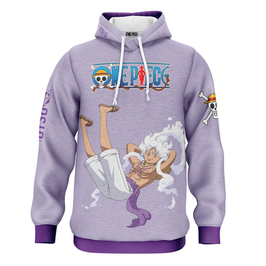 Sudadera - One piece egghead luffy gear5 purple