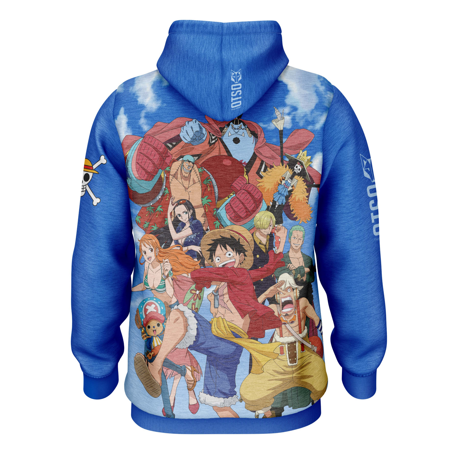 Sudadera - One piece fishman luffy and the crew blue