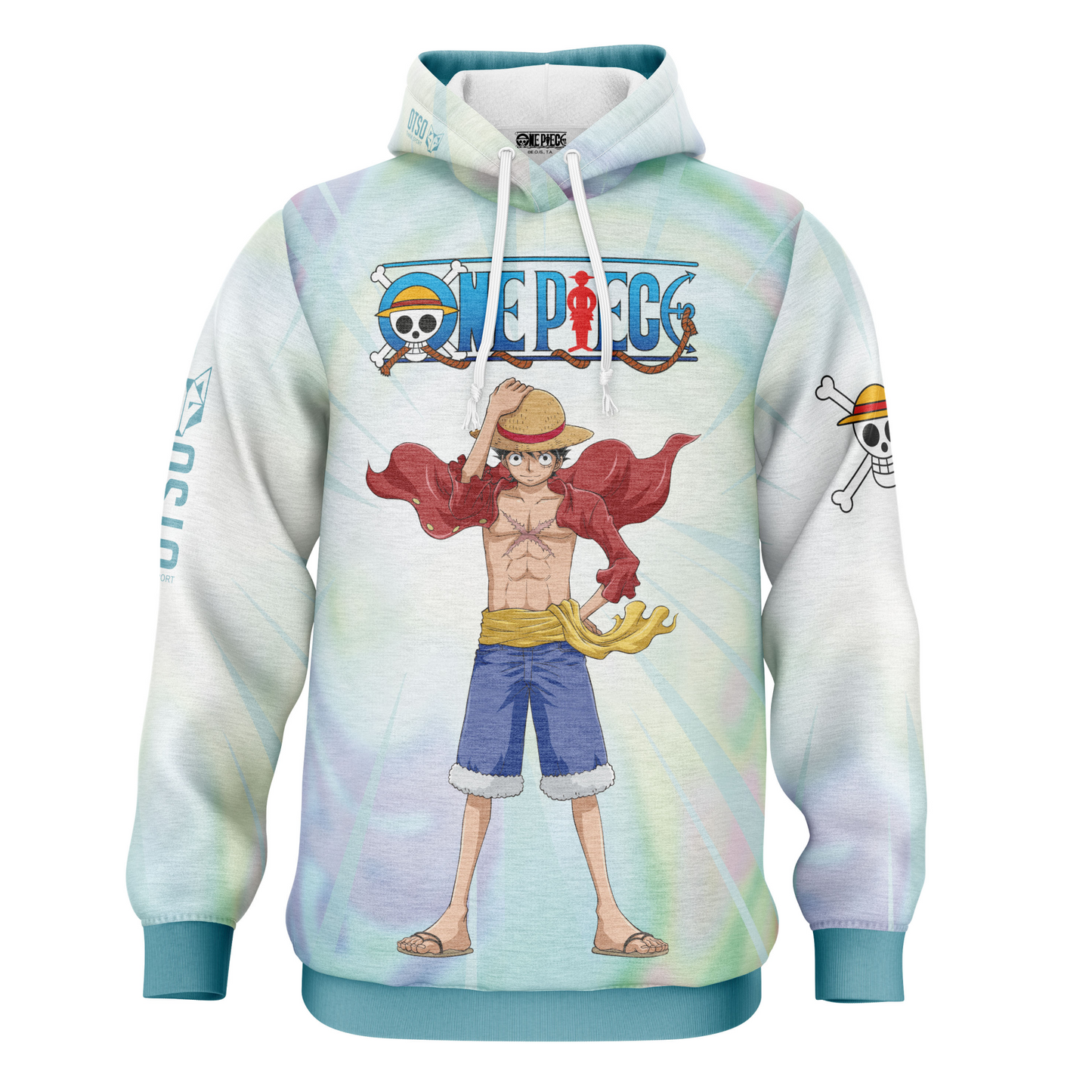 Sudadera - One piece fishman luffy and the crew green
