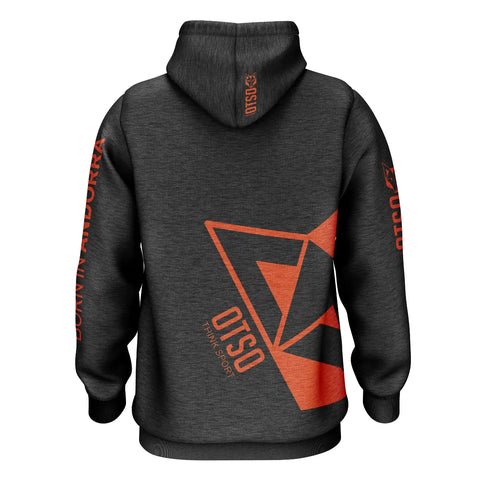 Sudadera - Black & Fluo Orange Otso