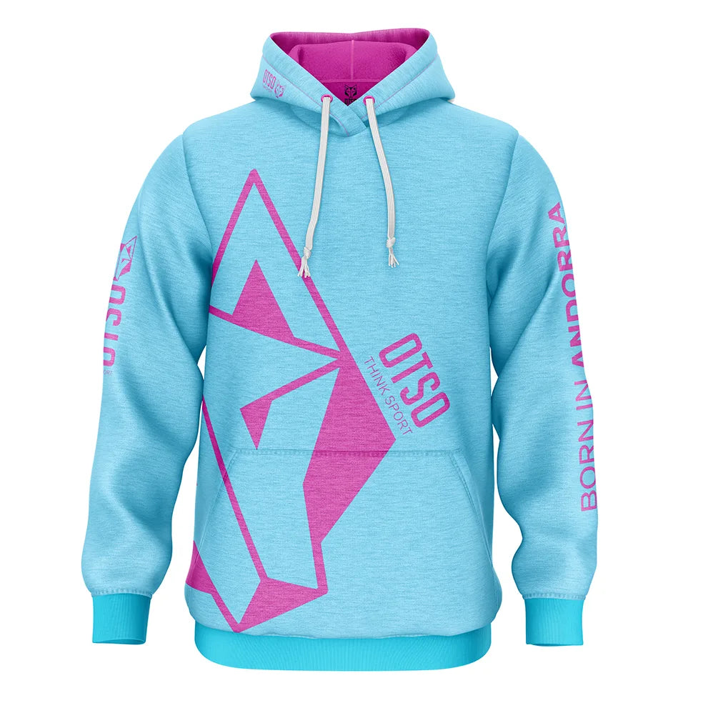 Sweatshirt - Light Blue &amp; Pink