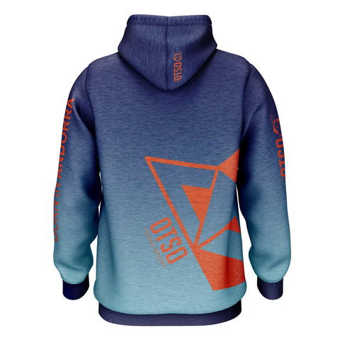 Sweatshirt - Navy Blue &amp; Fluo Orange Otso