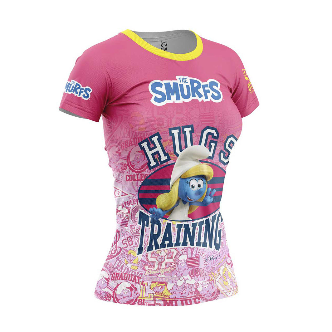 Camiseta manga corta mujer - Smurfs Hugs