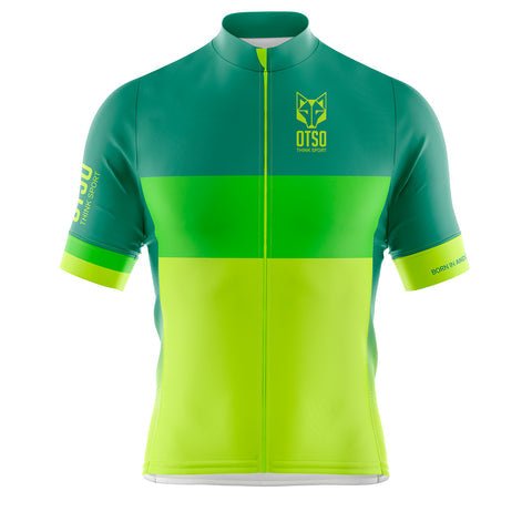 Men's short sleeve cycling jersey - Fluo Blue