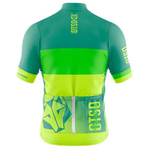 Women's short sleeve cycling jersey - Fluo Blue