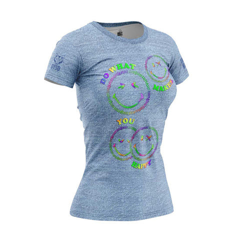 Camiseta manga corta mujer - SmileyWorld Happy (Outlet)