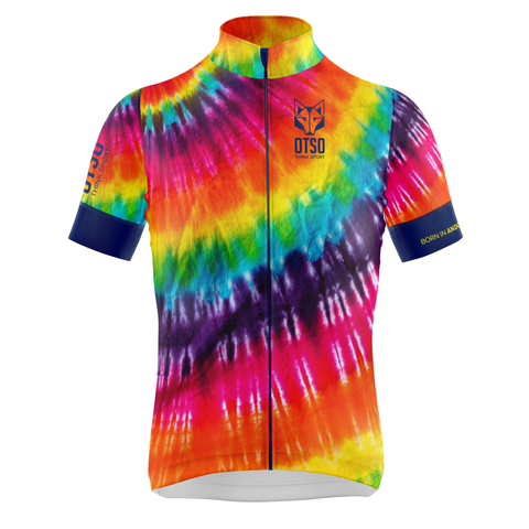 Maillot de ciclismo manga corta mujer - Tie-Dye