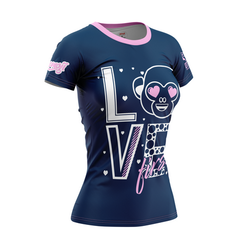 Women's short-sleeved T-shirt - Emoji Love First