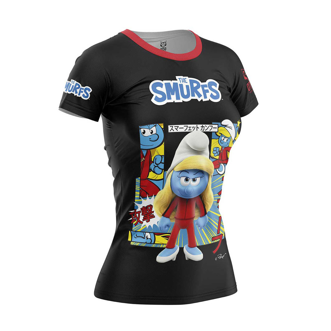 Camiseta manga corta mujer - Smurfs Manga Black (Outlet)