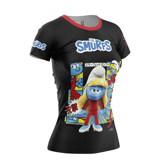 Women's short sleeve t-shirt - Smurfs Manga Black (Outlet)