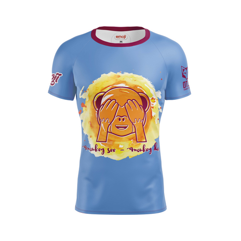 Camiseta manga corta hombre - Emoji Monkey See