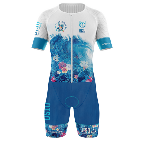 Mono de triatlón hombre - Swim Bike Run Wave