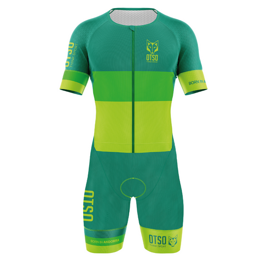 Men's triathlon suit - Fluo Yellow &amp; Fluo Green