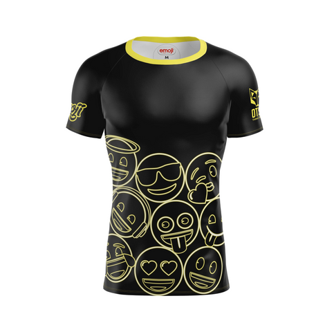 Camiseta manga corta hombre - Emoji Neon Faces