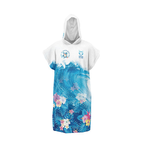 Poncho de natación - Swim Bike Run Flower