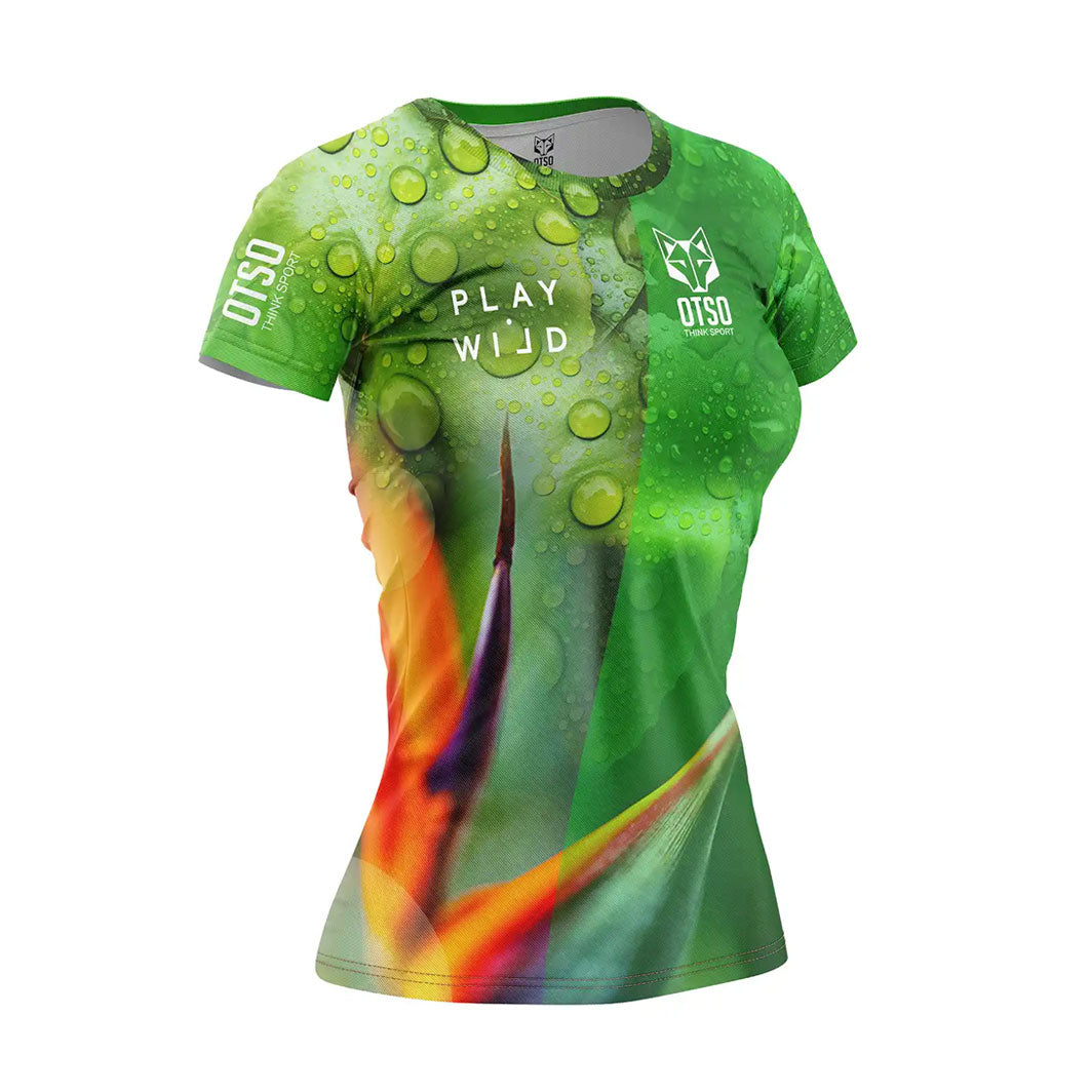 Women's short sleeve padel t-shirt - Paradise