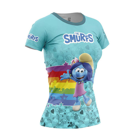 Women's short sleeve t-shirt - Smurfs Rainbow