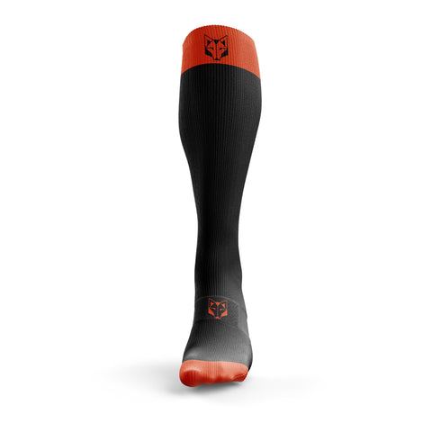 Calcetines Recovery - Black & Fluo Orange