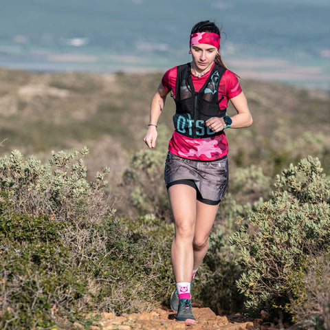 Trail running backpack - Black &amp; Turquoise