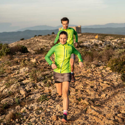 Unisex sport hoodie - Forest Green &amp; Fluo Green