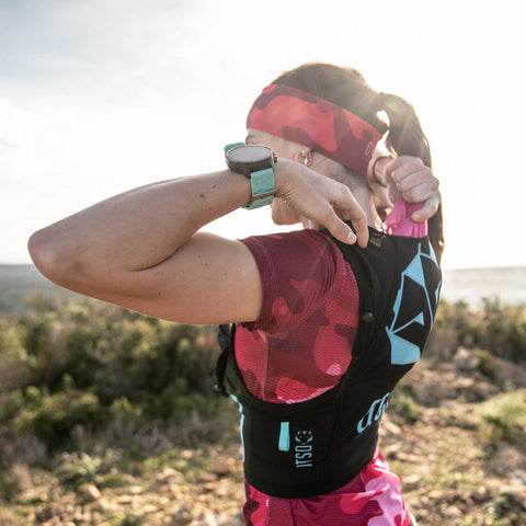 Trail running backpack - Black &amp; Turquoise