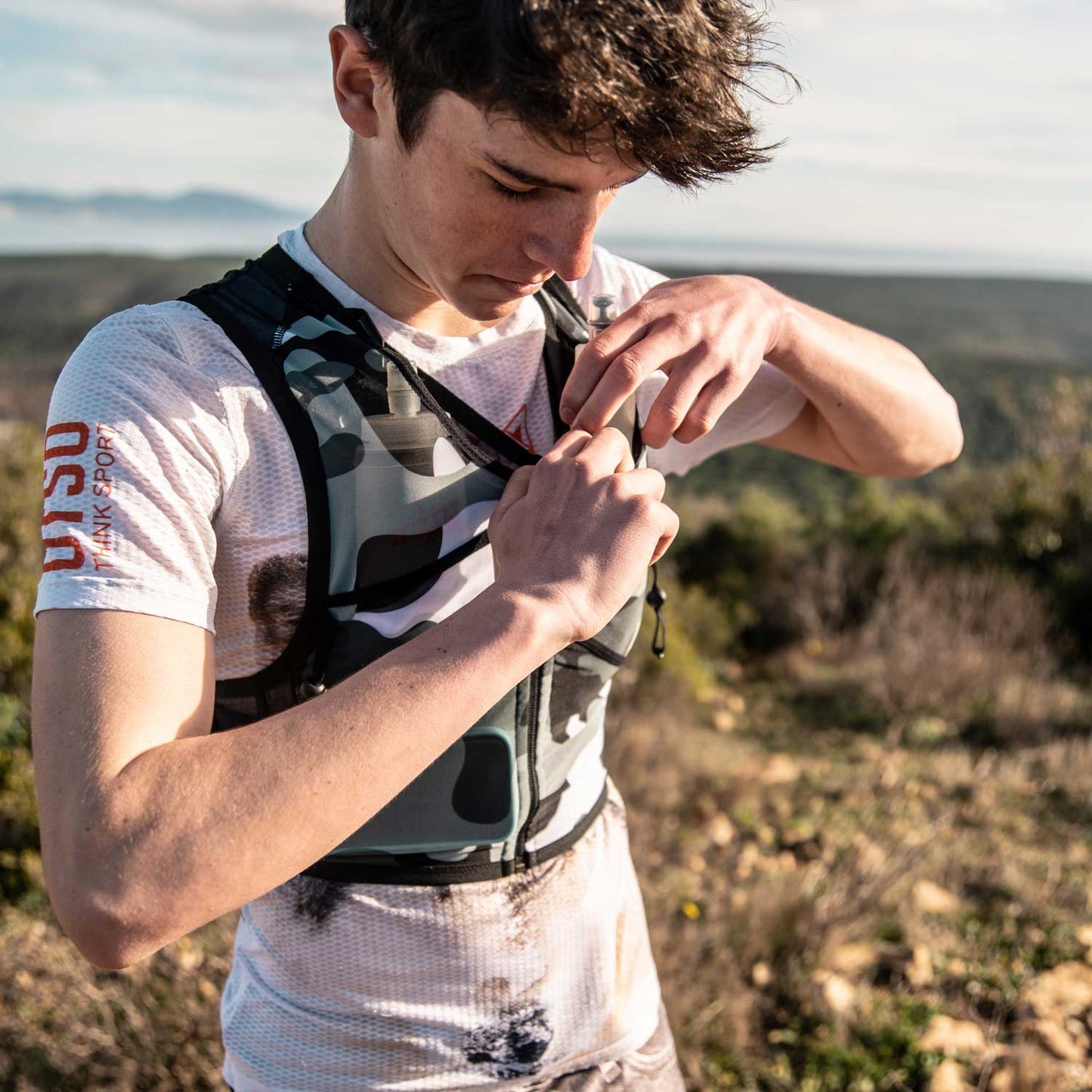 Trail running backpack - Camo Gray