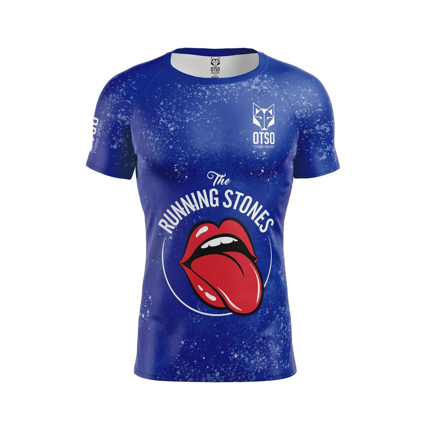 Camiseta manga corta hombre - Running Stones Blue